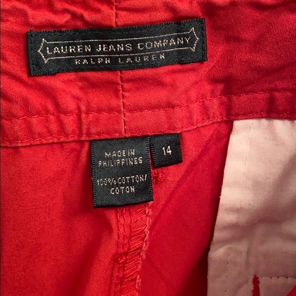 Ralph Lauren Poplin Cargo Shorts/ Petal Pushers - Picture 7 of 7